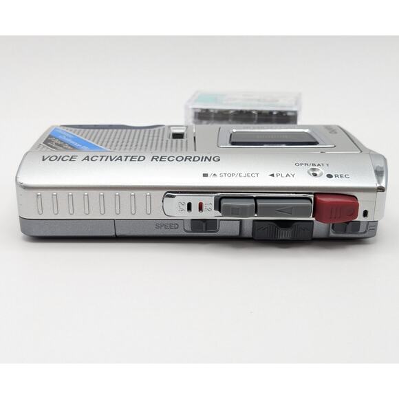 SANYO TRC-590M Microcassette Voice Activated Recorder Dictaphone w/Tapes TESTED - Picture 5 of 11